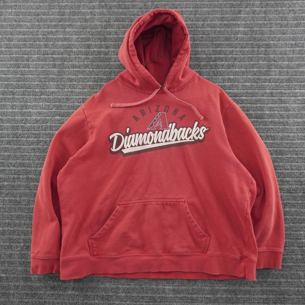 Vintage Genuine Merchandise Arizona Diamondbacks Hoodie Mens XL Red MLB Graphic